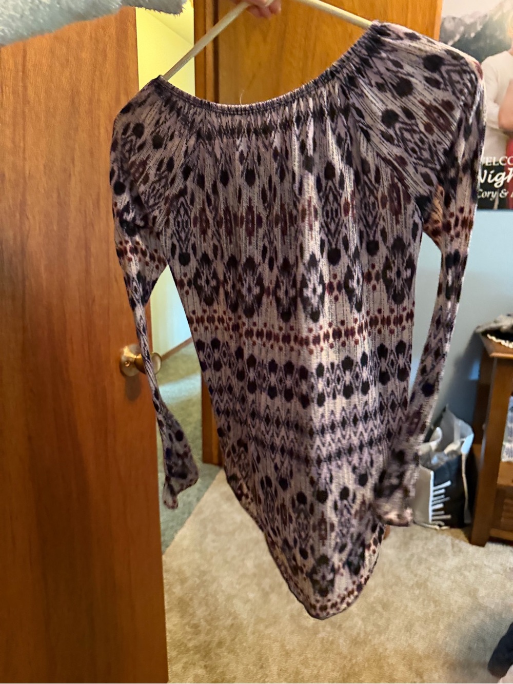 Printed Long-Sleeve Womens shirt